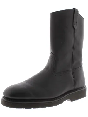 10-1/2" Work Wellington Mens Leather Oil Resistant Wellington Boots