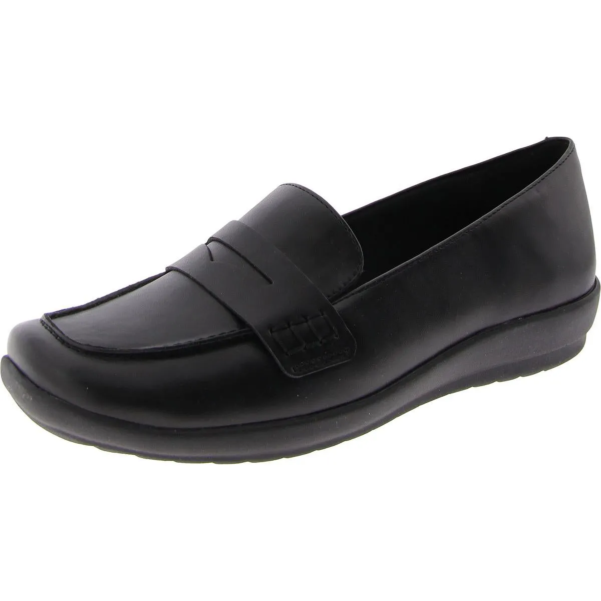 AERILYN3 Womens Faux Leather Slip On Loafers