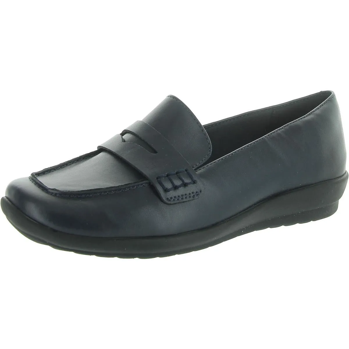 AERILYN3 Womens Faux Leather Slip On Loafers