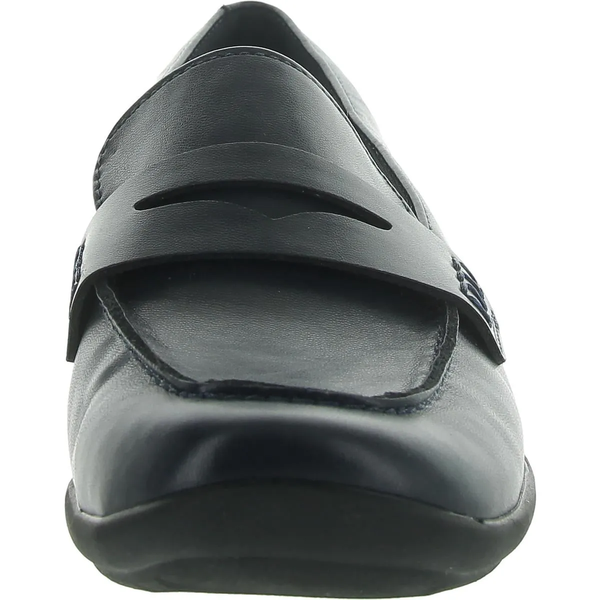 AERILYN3 Womens Faux Leather Slip On Loafers