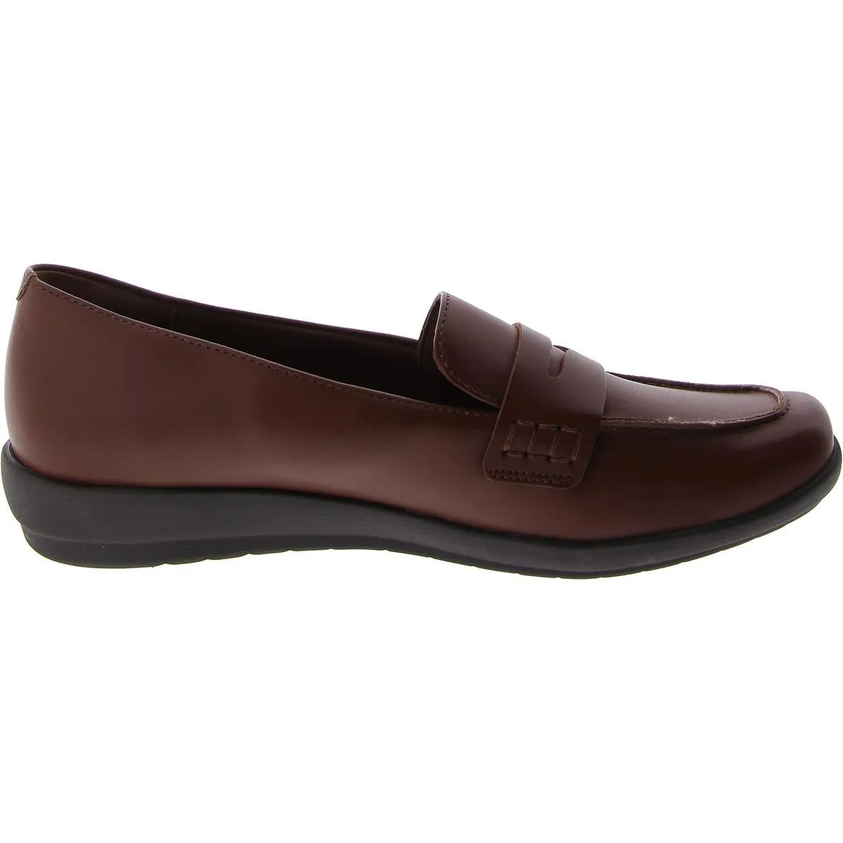 AERILYN3 Womens Faux Leather Slip On Loafers