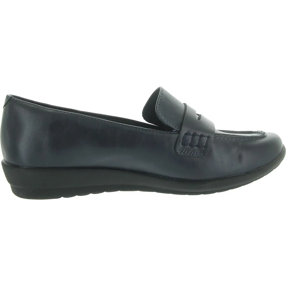 AERILYN3 Womens Faux Leather Slip On Loafers