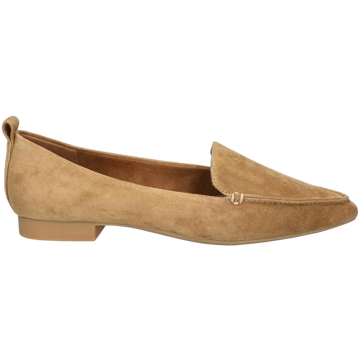 Alessi Womens Padded Insole Suede Loafers