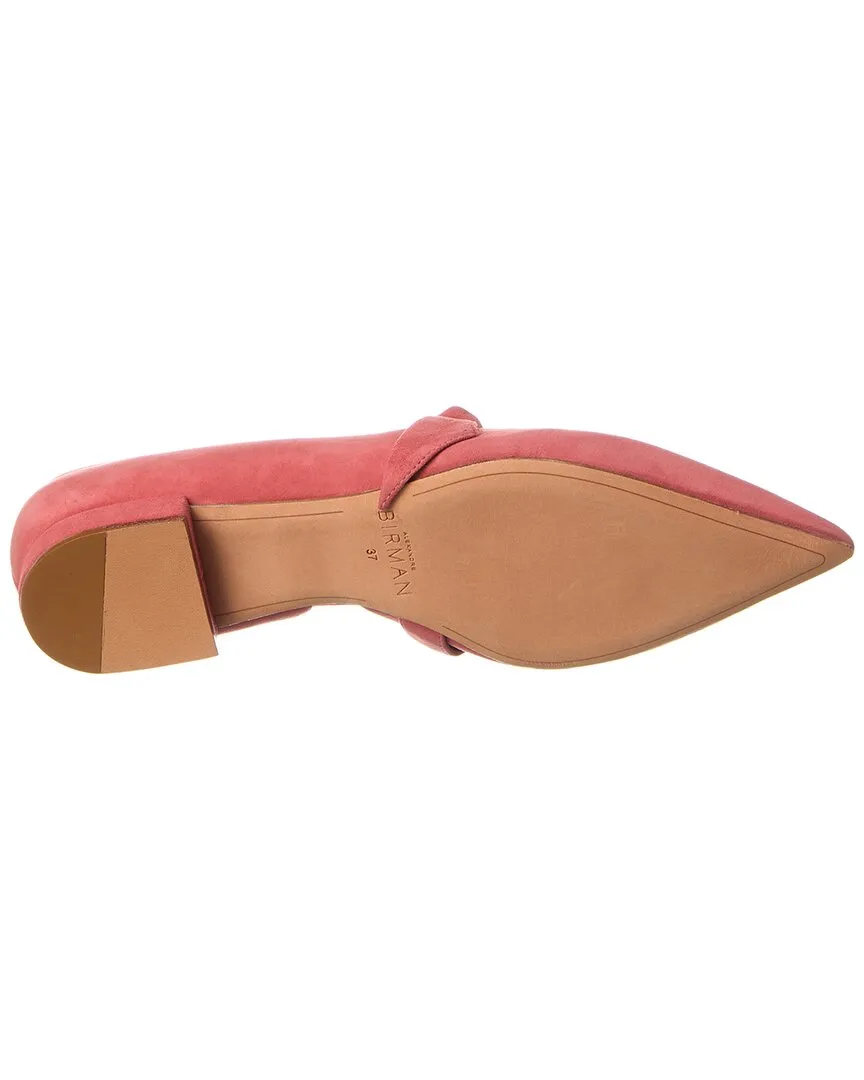 Alexandre Birman Asymmetric Clarita Suede Mary Jane Flat