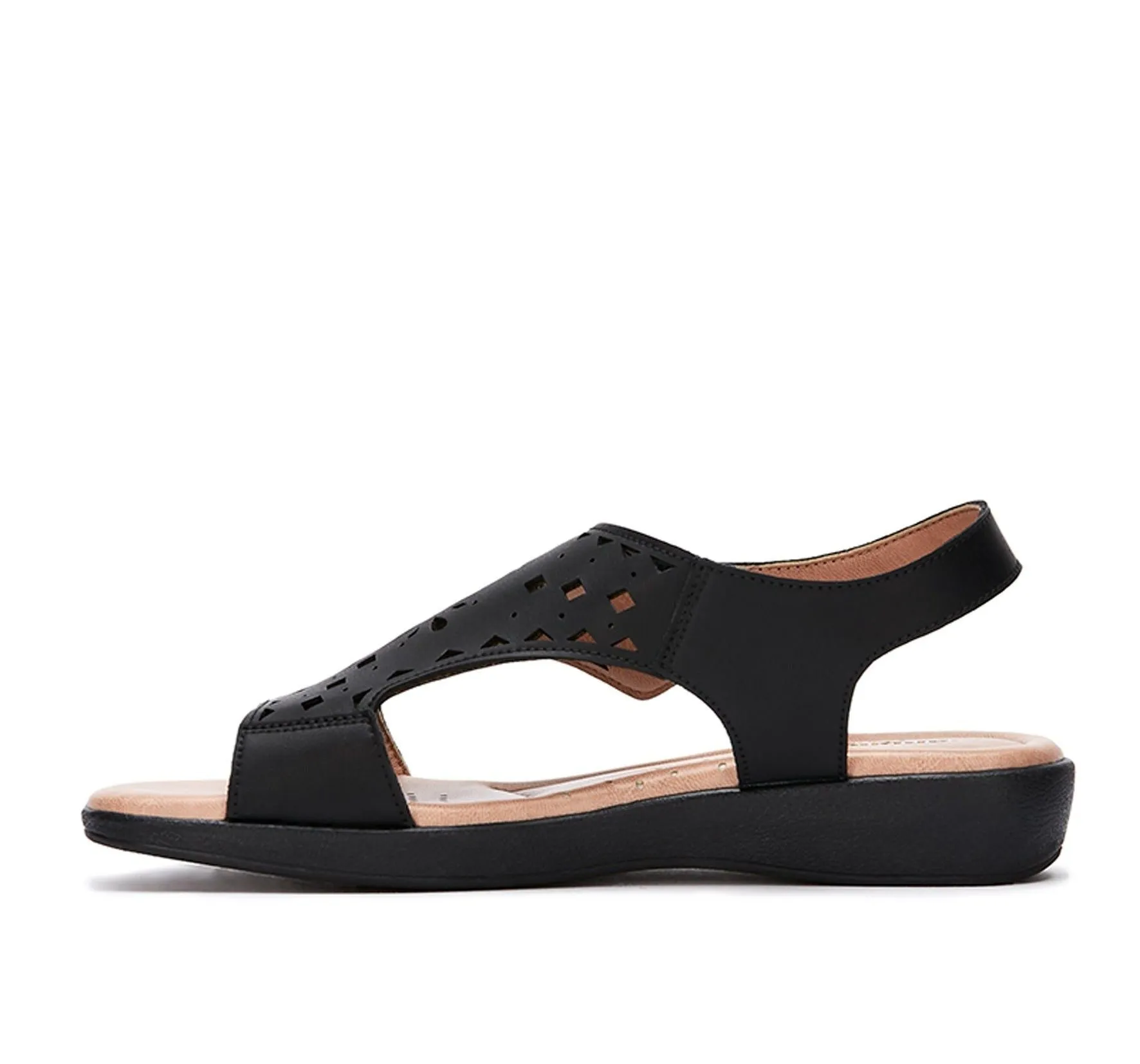 Andrea Leather Comfort laser Pattern Sandals