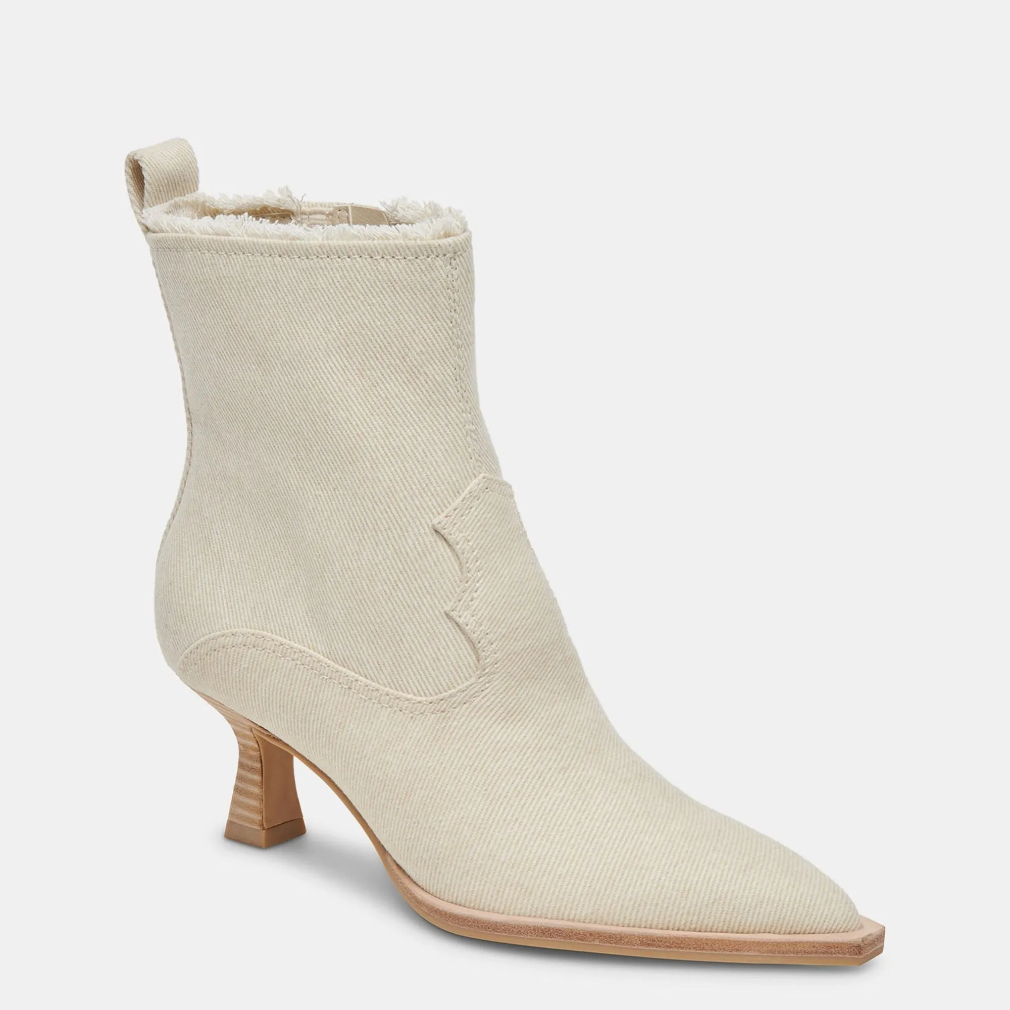 Austin Boots Ivory Denim
