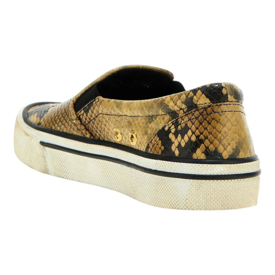 Bally Leory 6304242 Women's Snakeskin-Effect Leather Sneakers