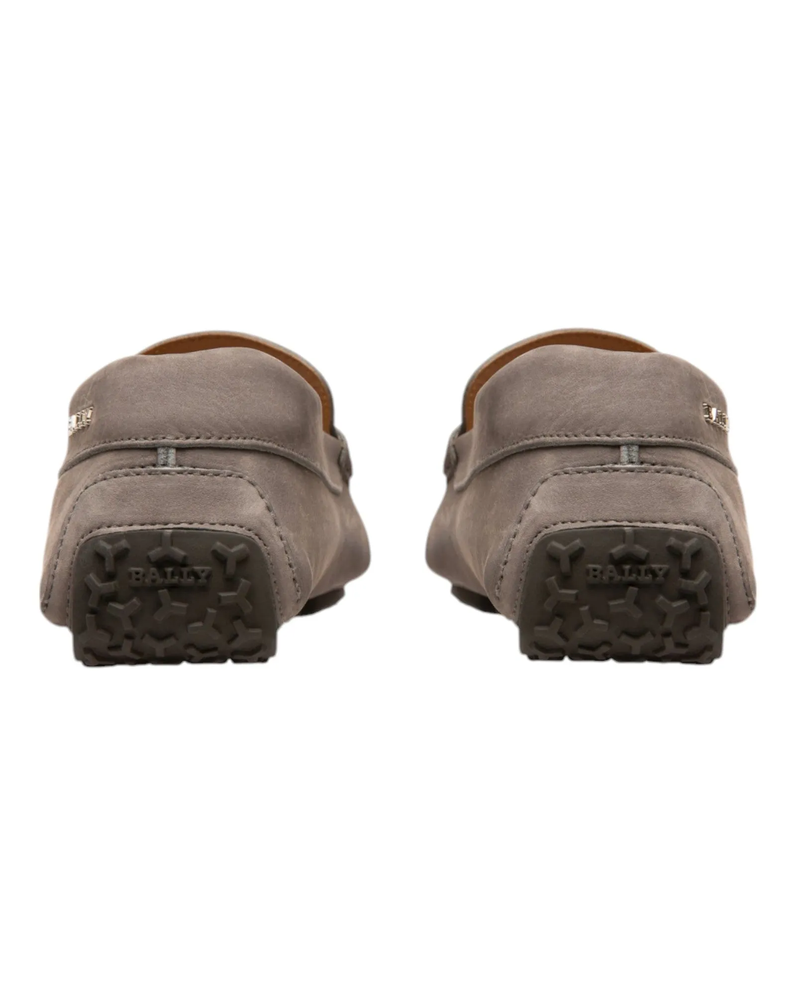 Bally Pearce 6301831 Men's Dark Mineral Suede Leather Loafers