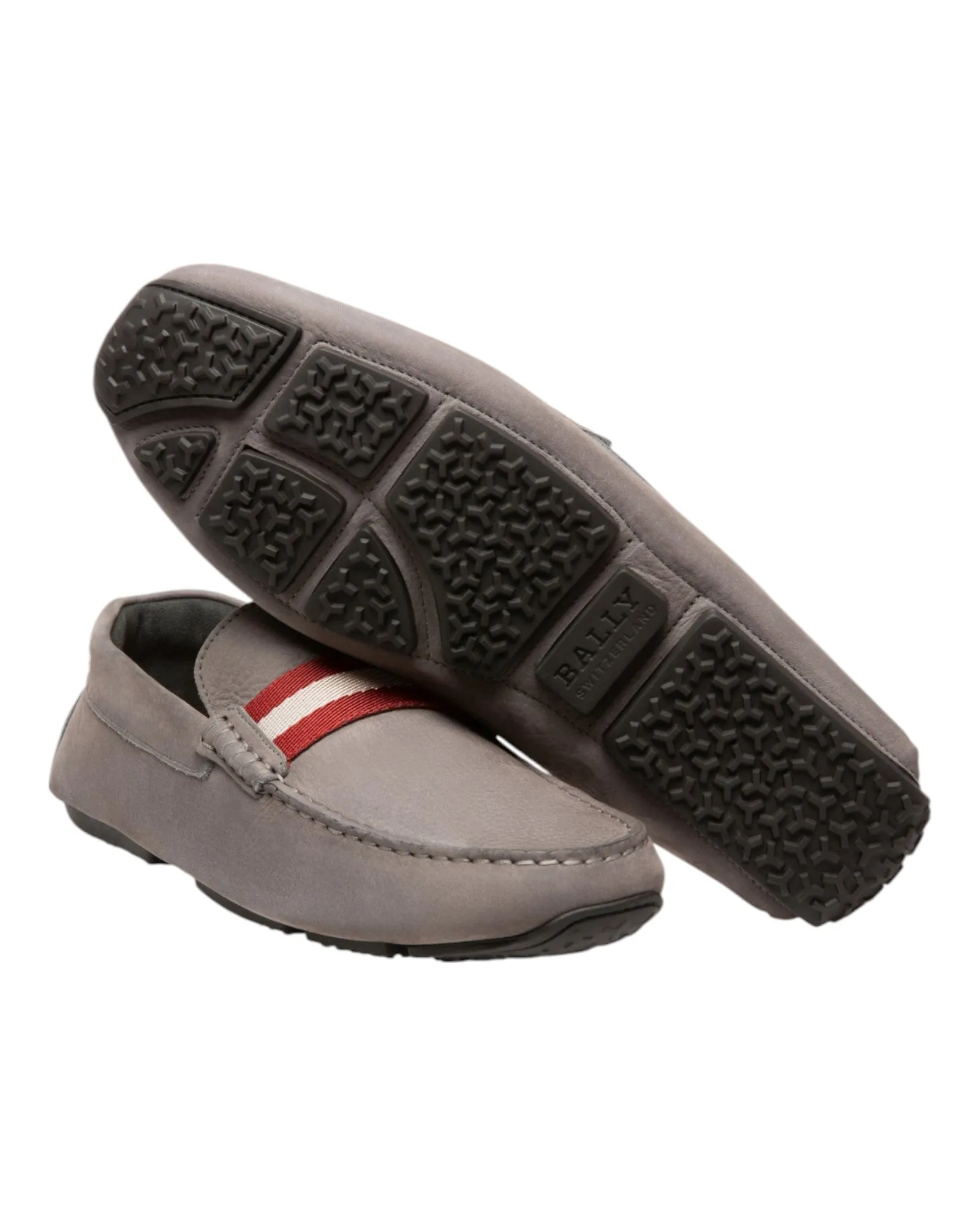 Bally Pearce 6301831 Men's Dark Mineral Suede Leather Loafers