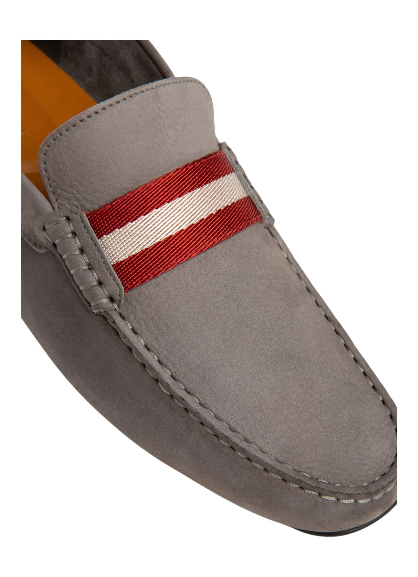Bally Pearce 6301831 Men's Dark Mineral Suede Leather Loafers