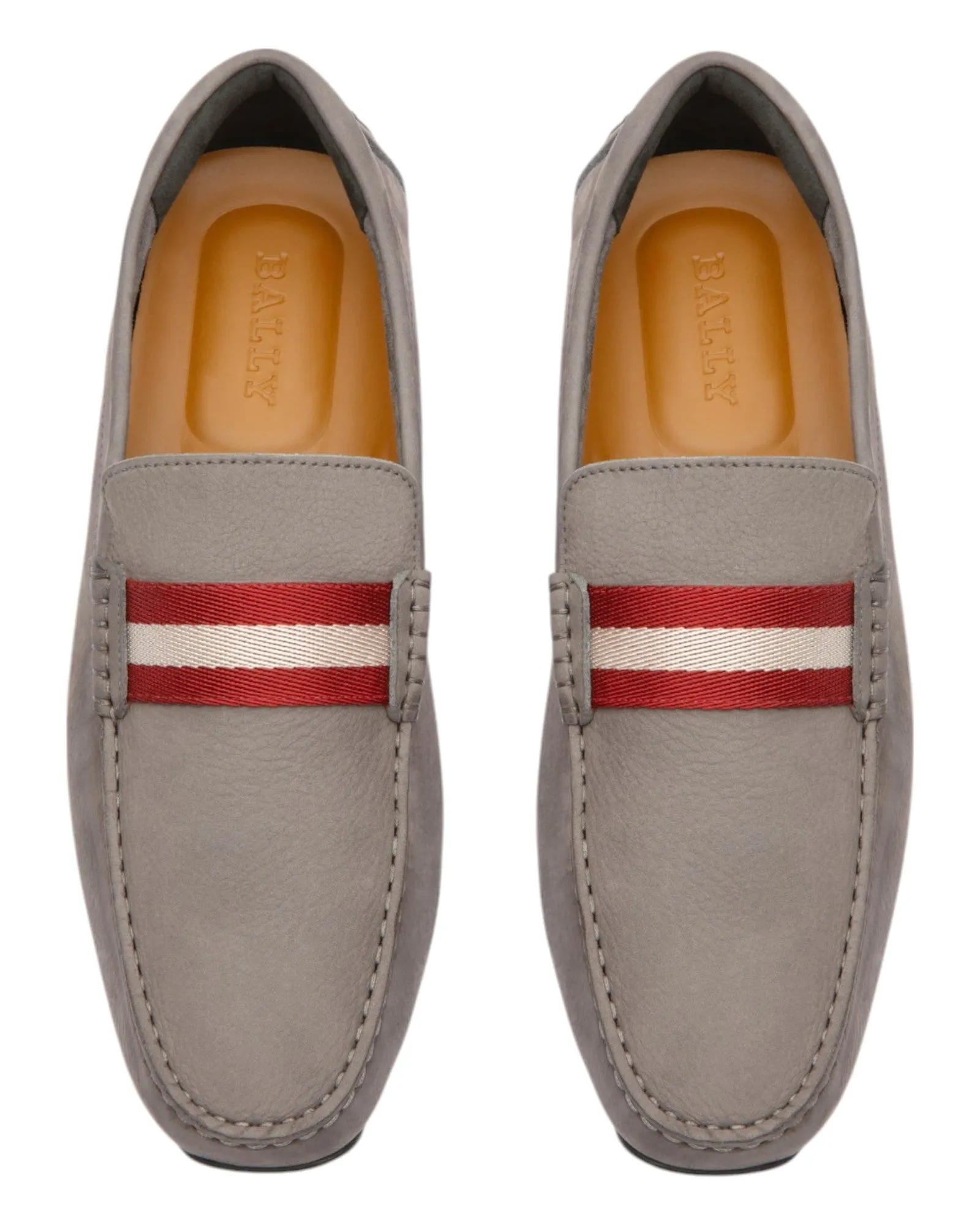 Bally Pearce 6301831 Men's Dark Mineral Suede Leather Loafers