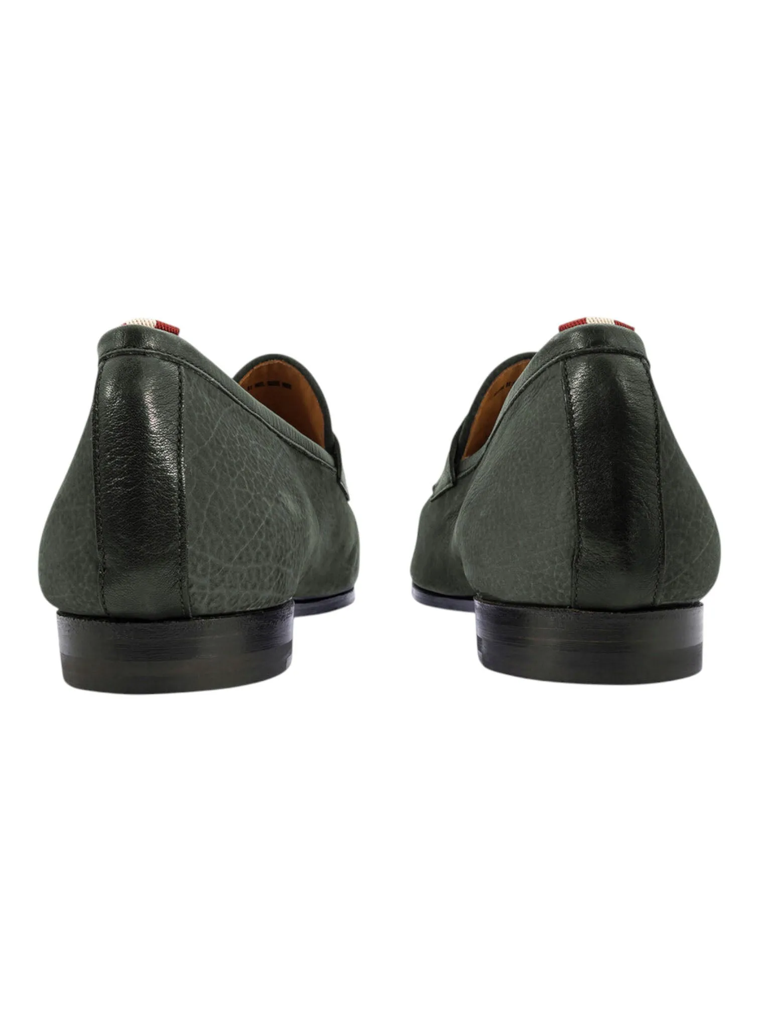 Bally Plumy 6237975 Men's Agata Calf Nubuck Grained Leather Loafers