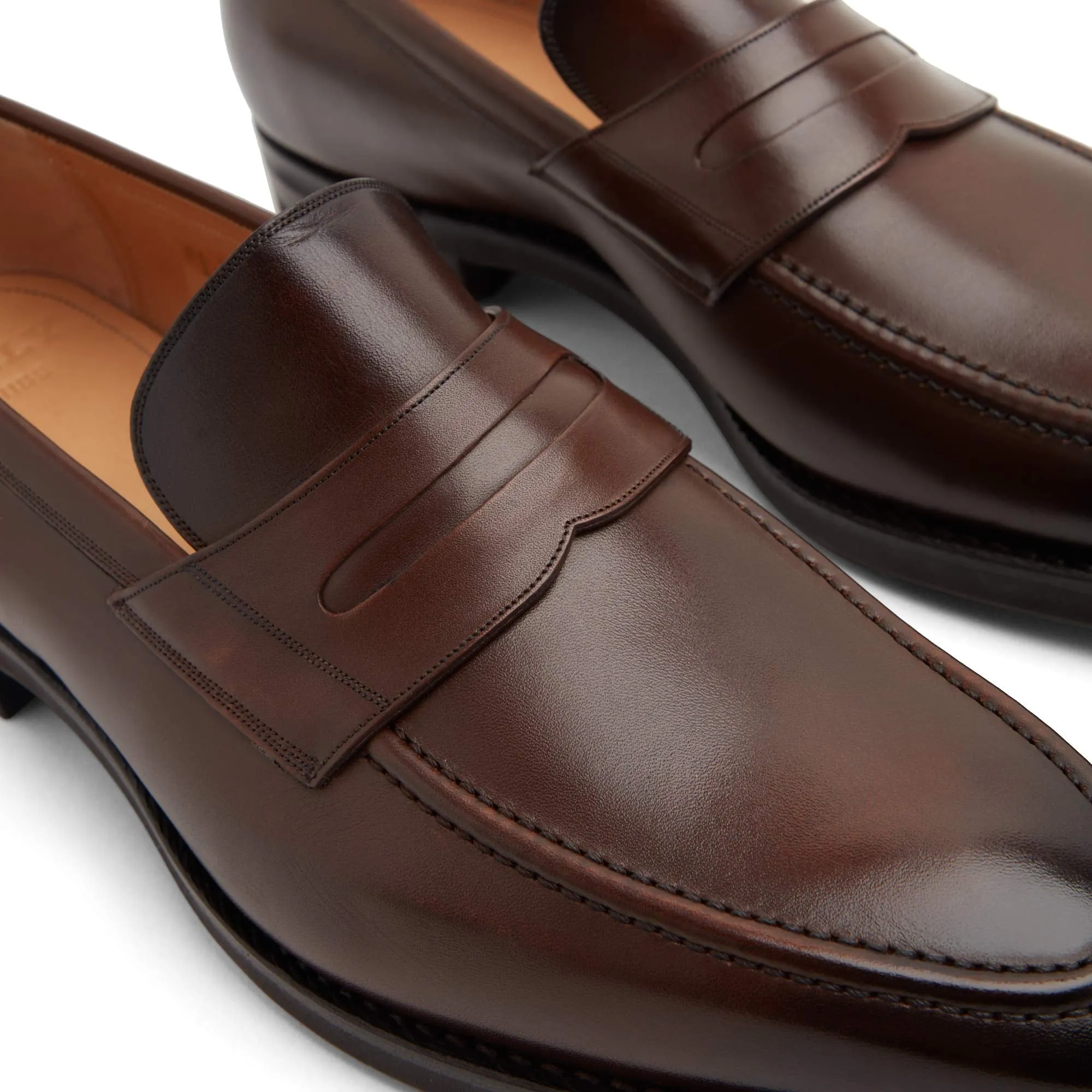 Bally Score 6231394 Men's Mid Brown Calf Leather Loafers