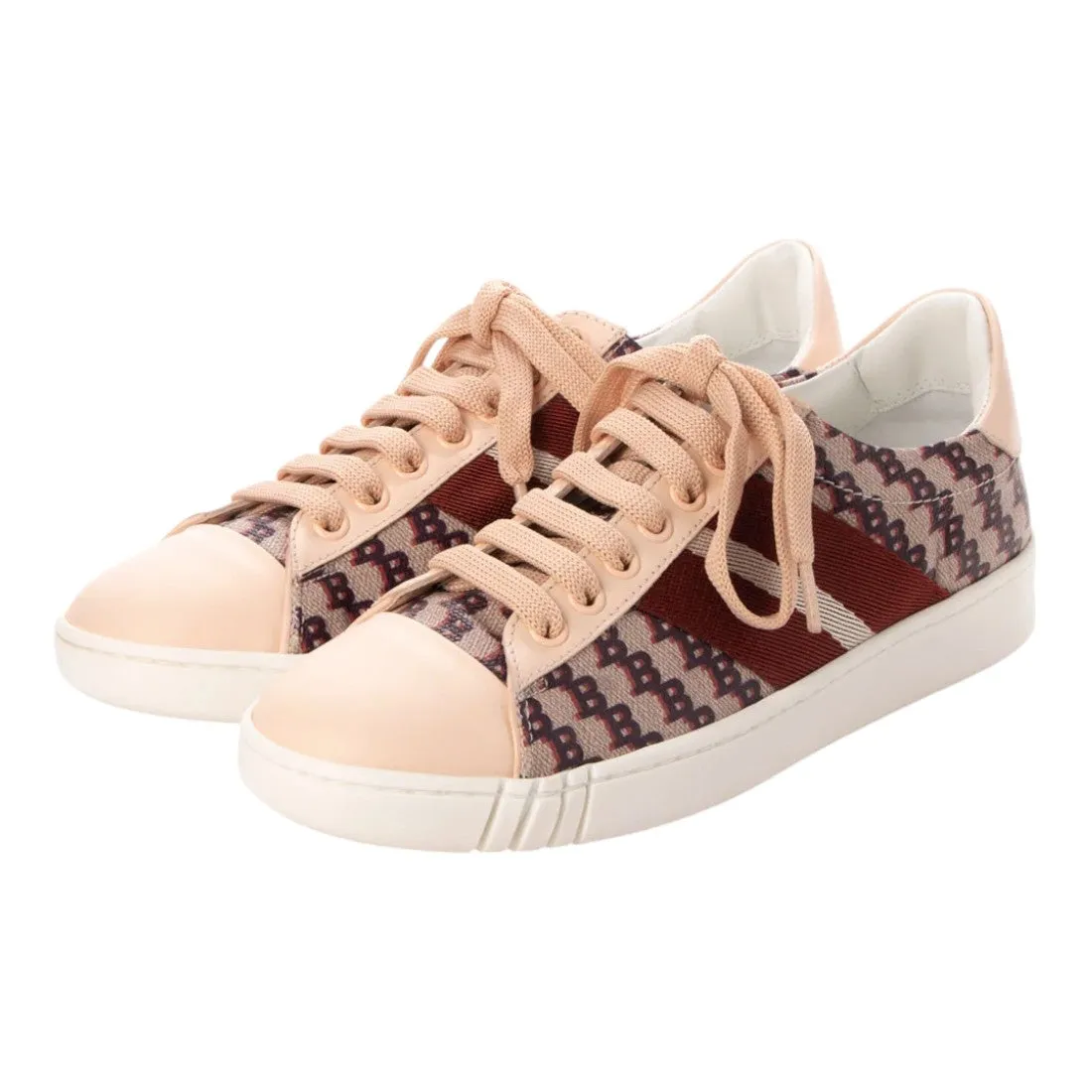 Bally Wiame 6231691 Ladies Pink Leather Sneakers US 9.5