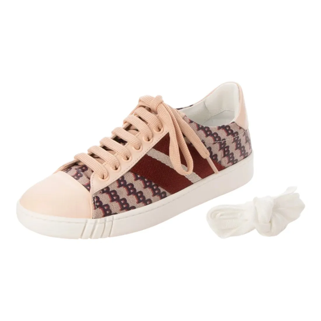 Bally Wiame 6231691 Ladies Pink Leather Sneakers US 9.5