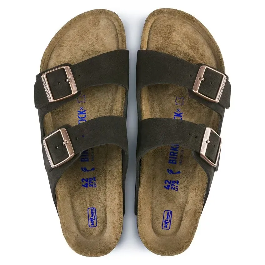 Birkenstock Arizona 951311 Sandal Men's US 11-11.5 Gray Suede Slide ZPO1823