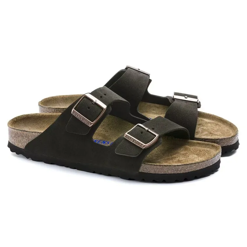 Birkenstock Arizona 951311 Sandal Men's US 11-11.5 Gray Suede Slide ZPO1823
