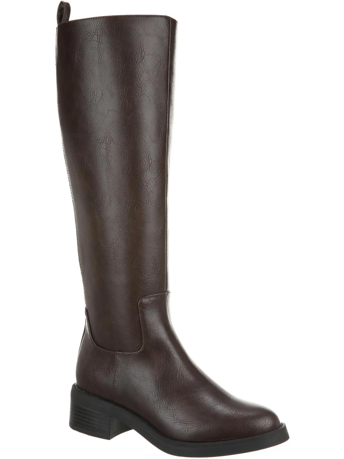 Blythe Womens Faux Leather Wide Calf Knee-High Boots