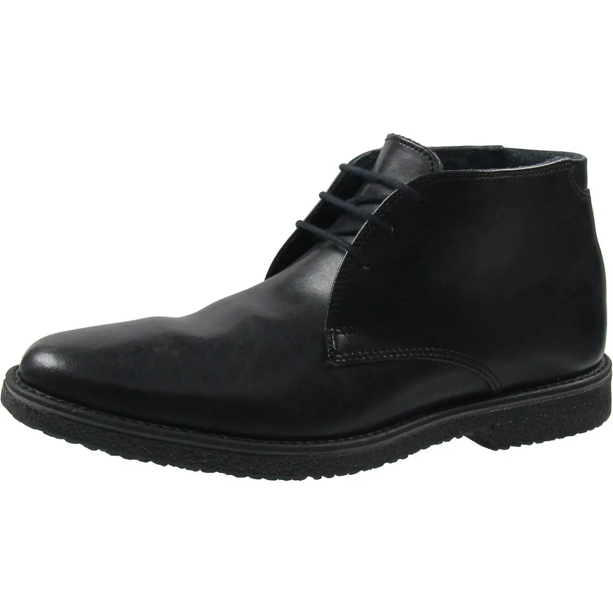 Boswell Mens Lace-Up Faux Leather Chukka Boots