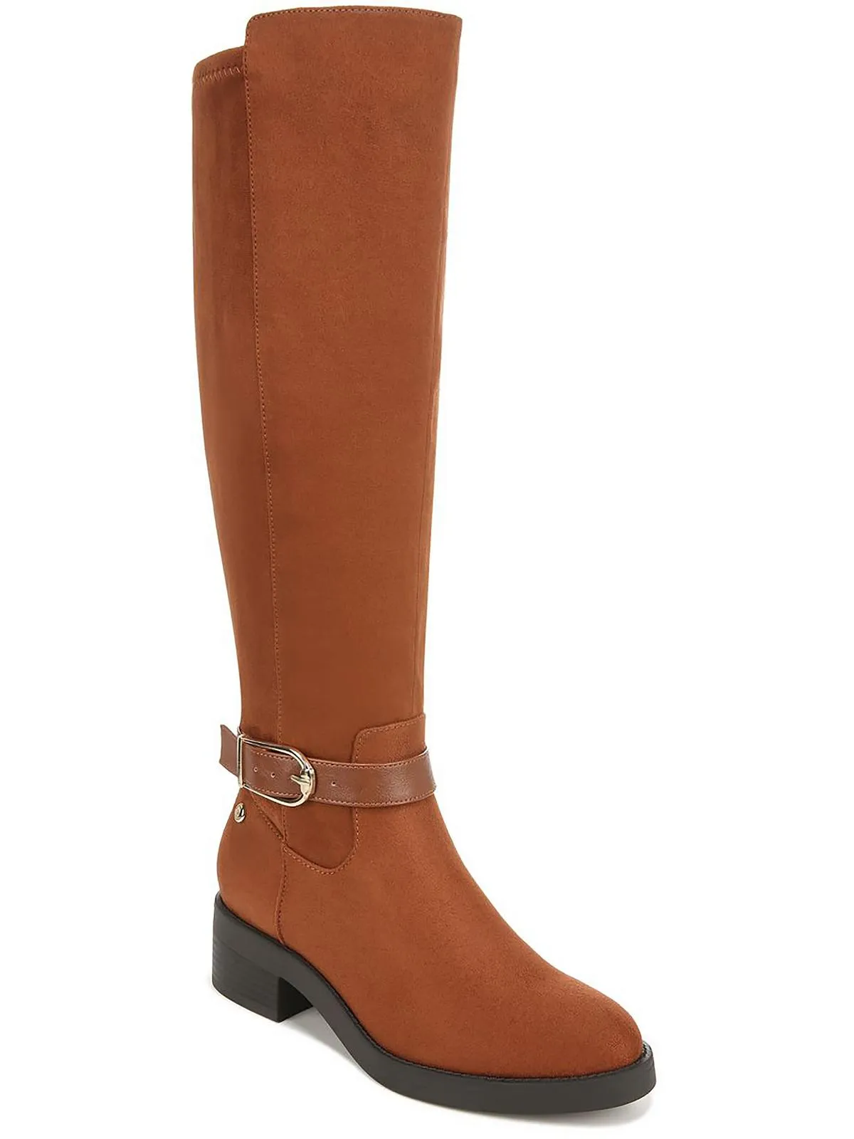 Brooks Womens Faux Leather Western Knee-High Boots