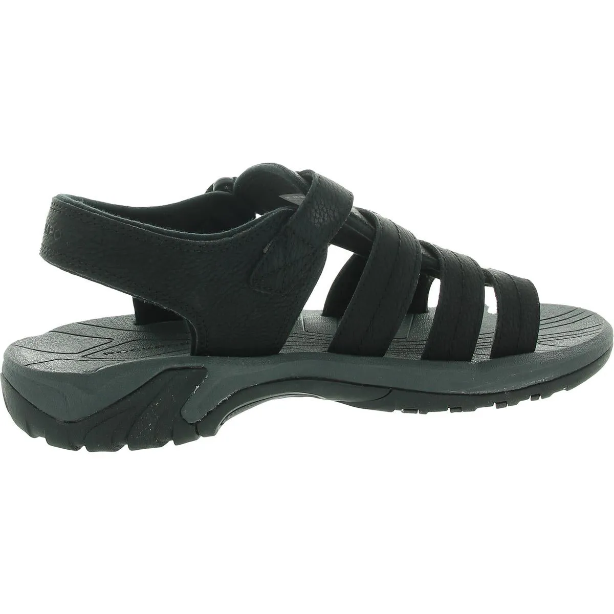 Byron Mens Strappy Faux Leather Fisherman Sandals