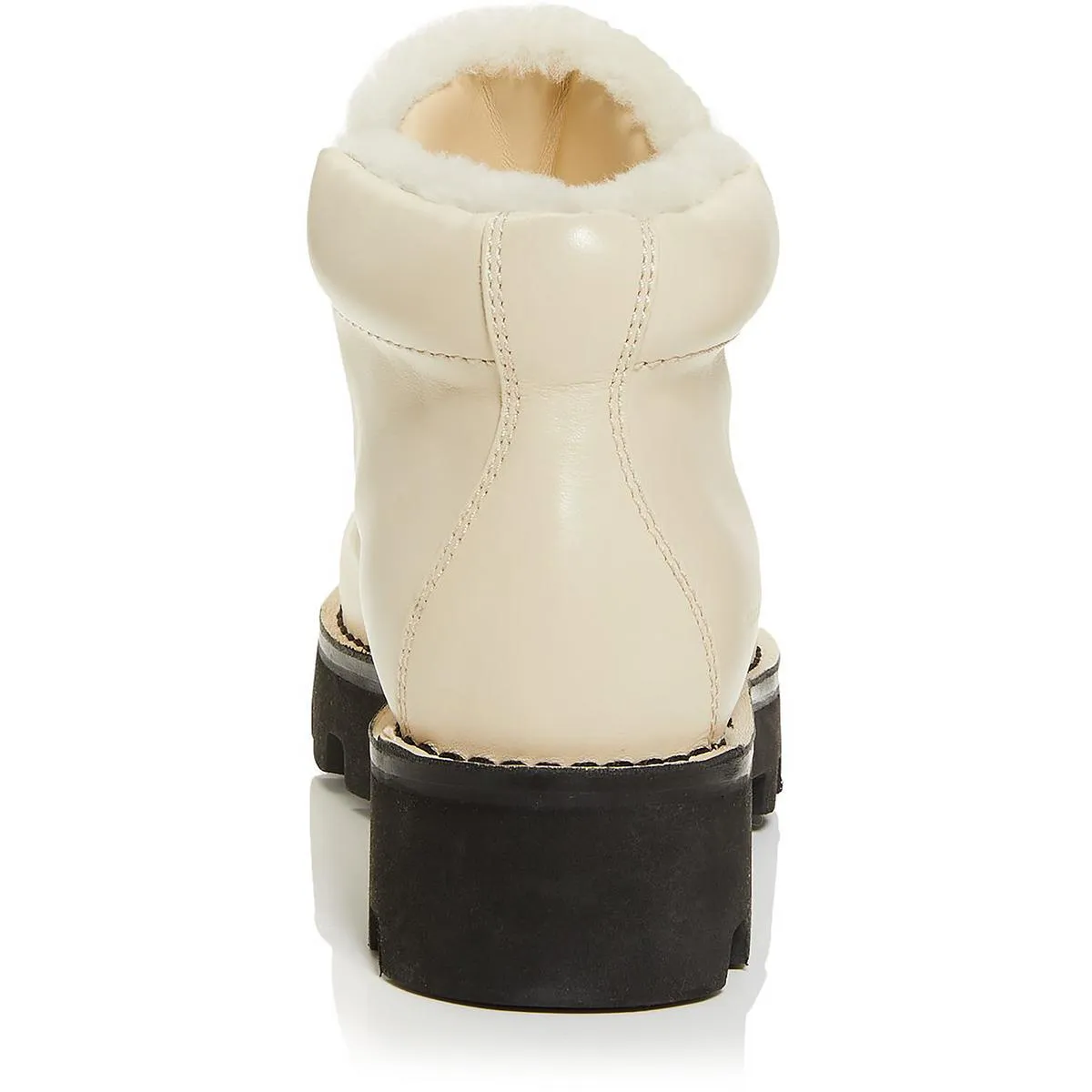 CA/MU Hiking Bootie Womens Leather Almond Toe Ankle Boots