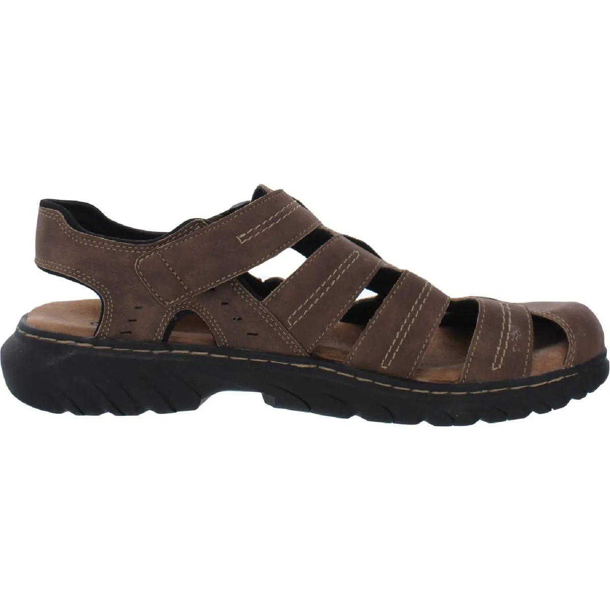 Candid Mens Faux Leather Caged Sport Sandals