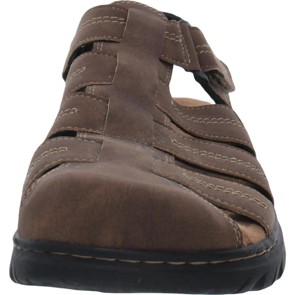 Candid Mens Faux Leather Caged Sport Sandals