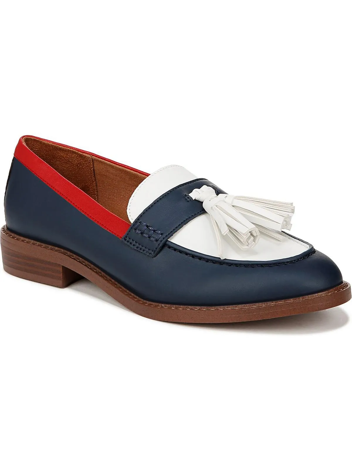 Carolyn Low Womens Patent Slip On Loafers