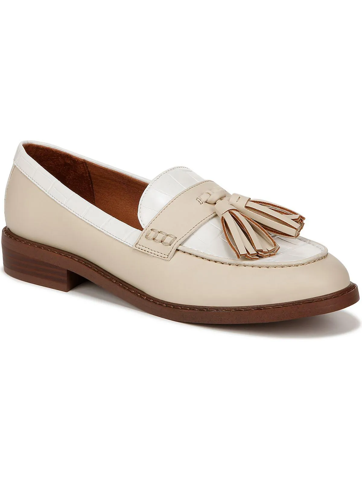 Carolyn Low Womens Patent Slip On Loafers