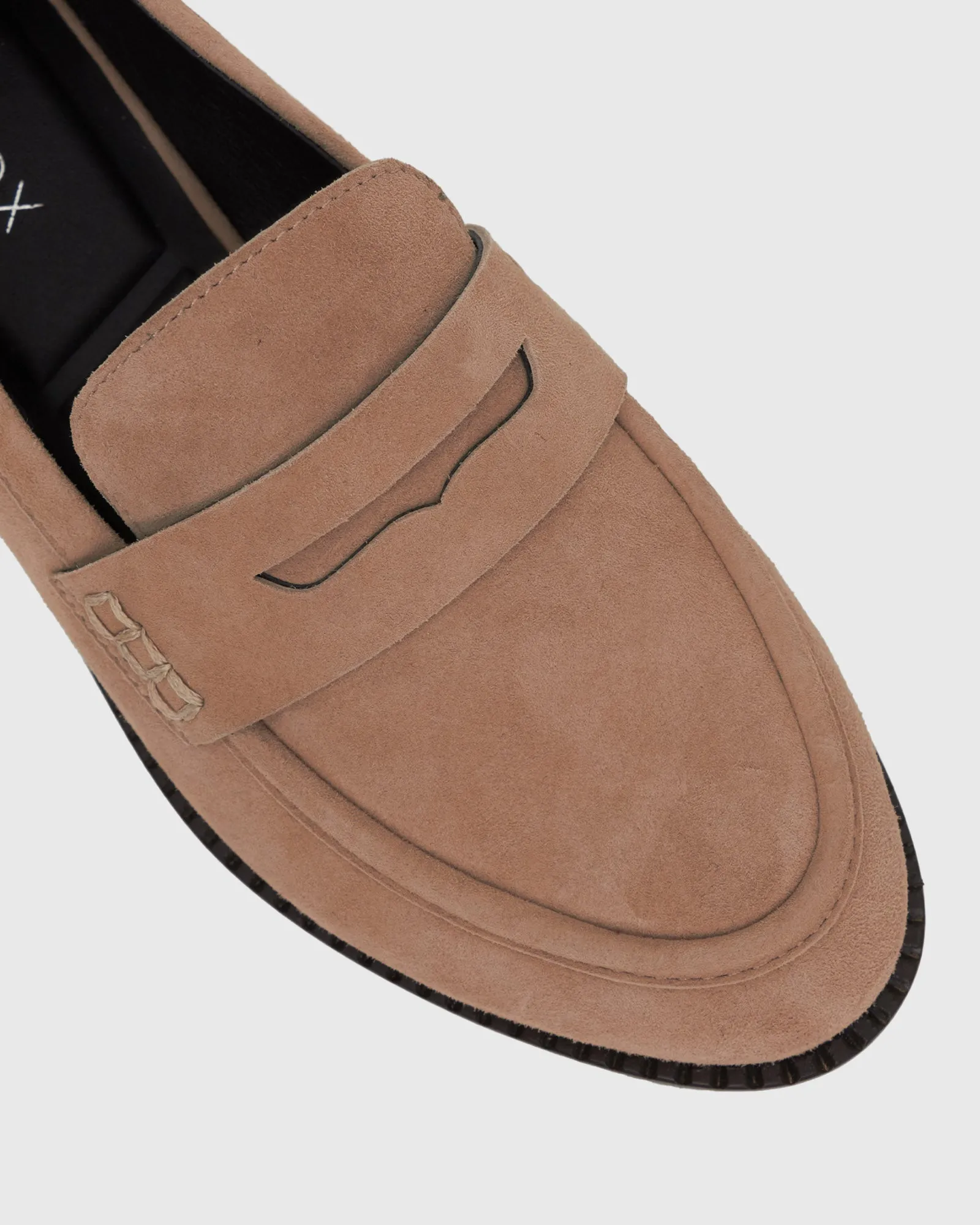 CASSIE Leather Penny Loafers