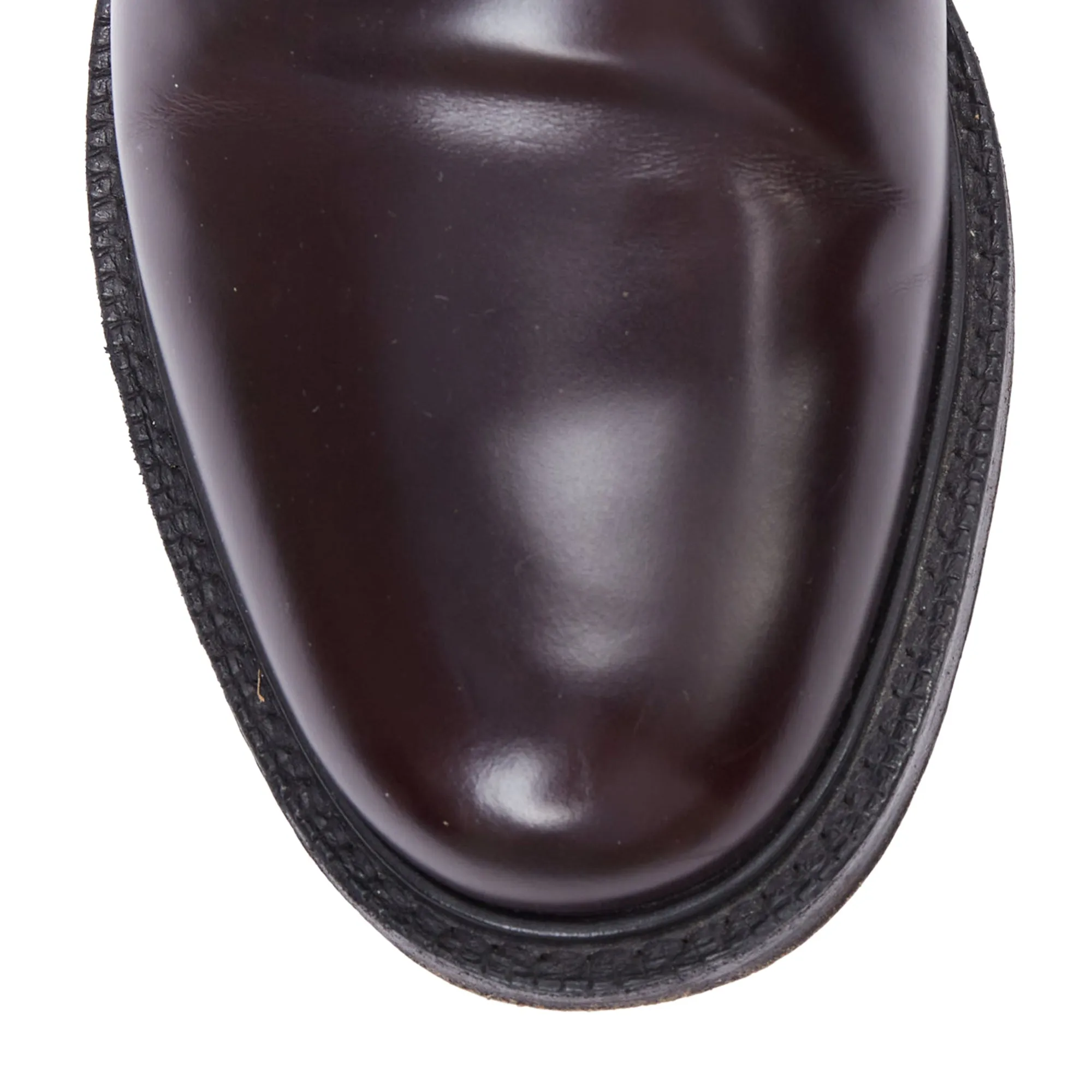 Church's Shannon burgundy smooth leather lace up classic loafers