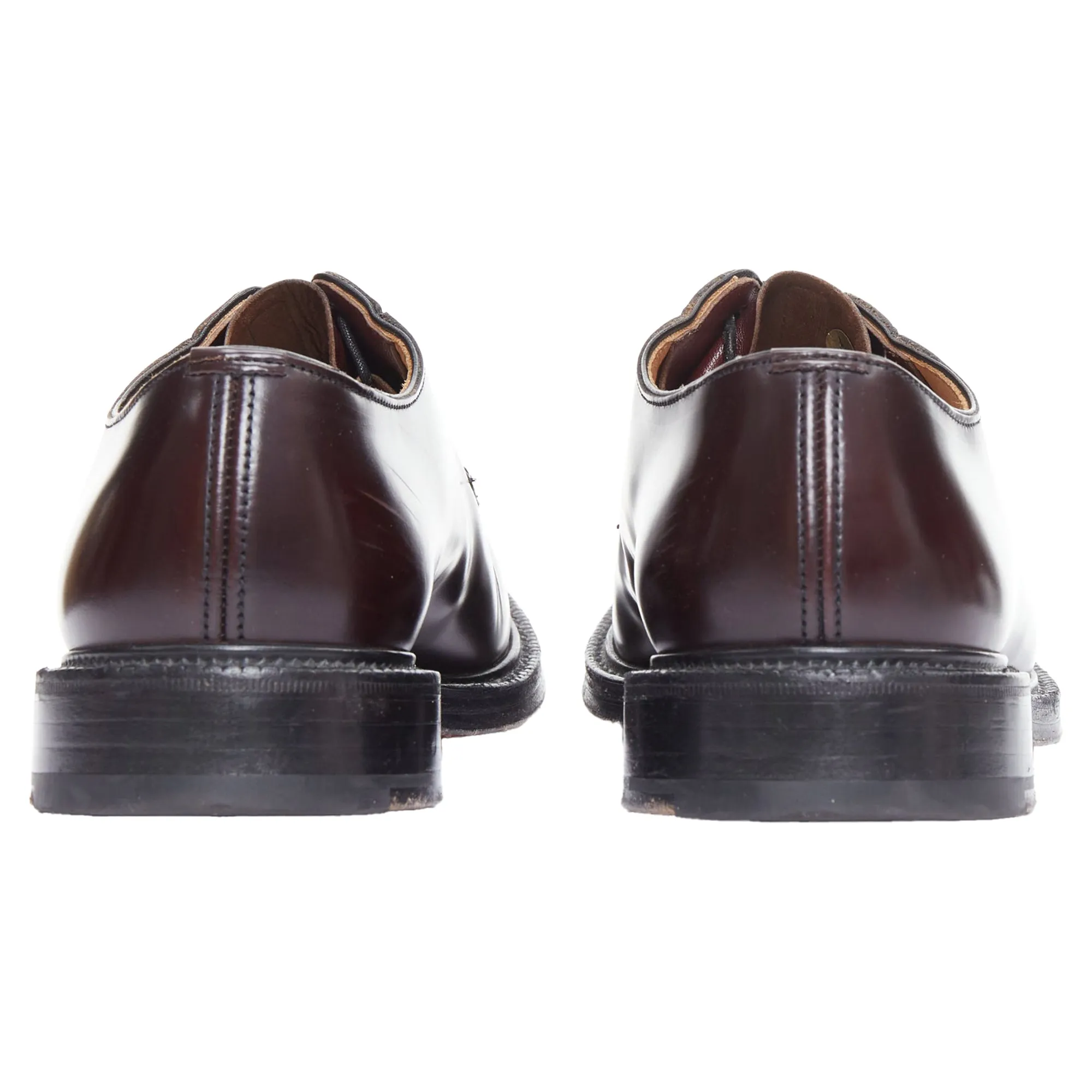 Church's Shannon burgundy smooth leather lace up classic loafers