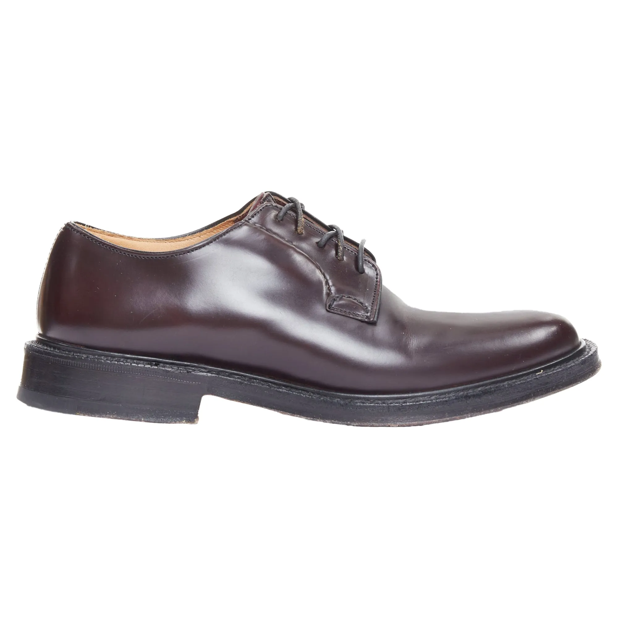 Church's Shannon burgundy smooth leather lace up classic loafers