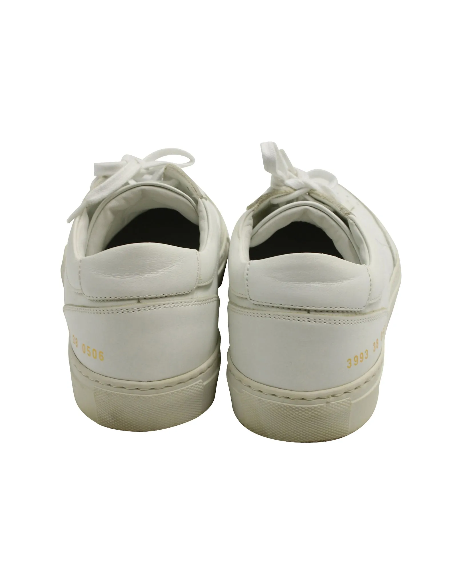 Common Projects BBall Summer Edition Low Top Sneakers in White Leather