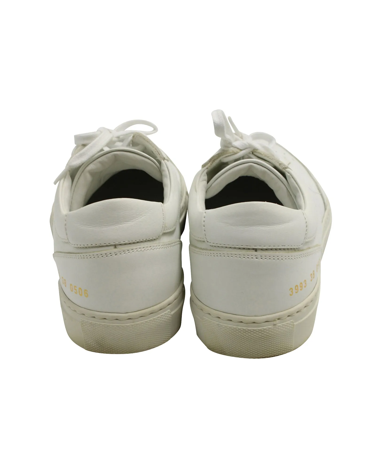 Common Projects BBall Summer Edition Low Top Sneakers in White Leather