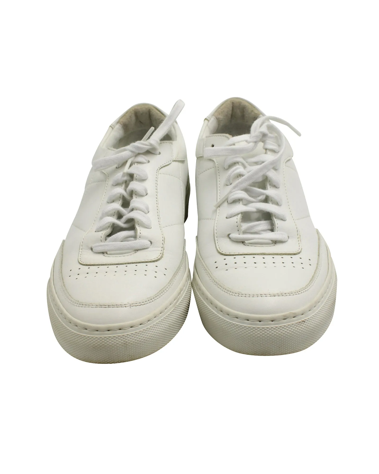 Common Projects BBall Summer Edition Low Top Sneakers in White Leather