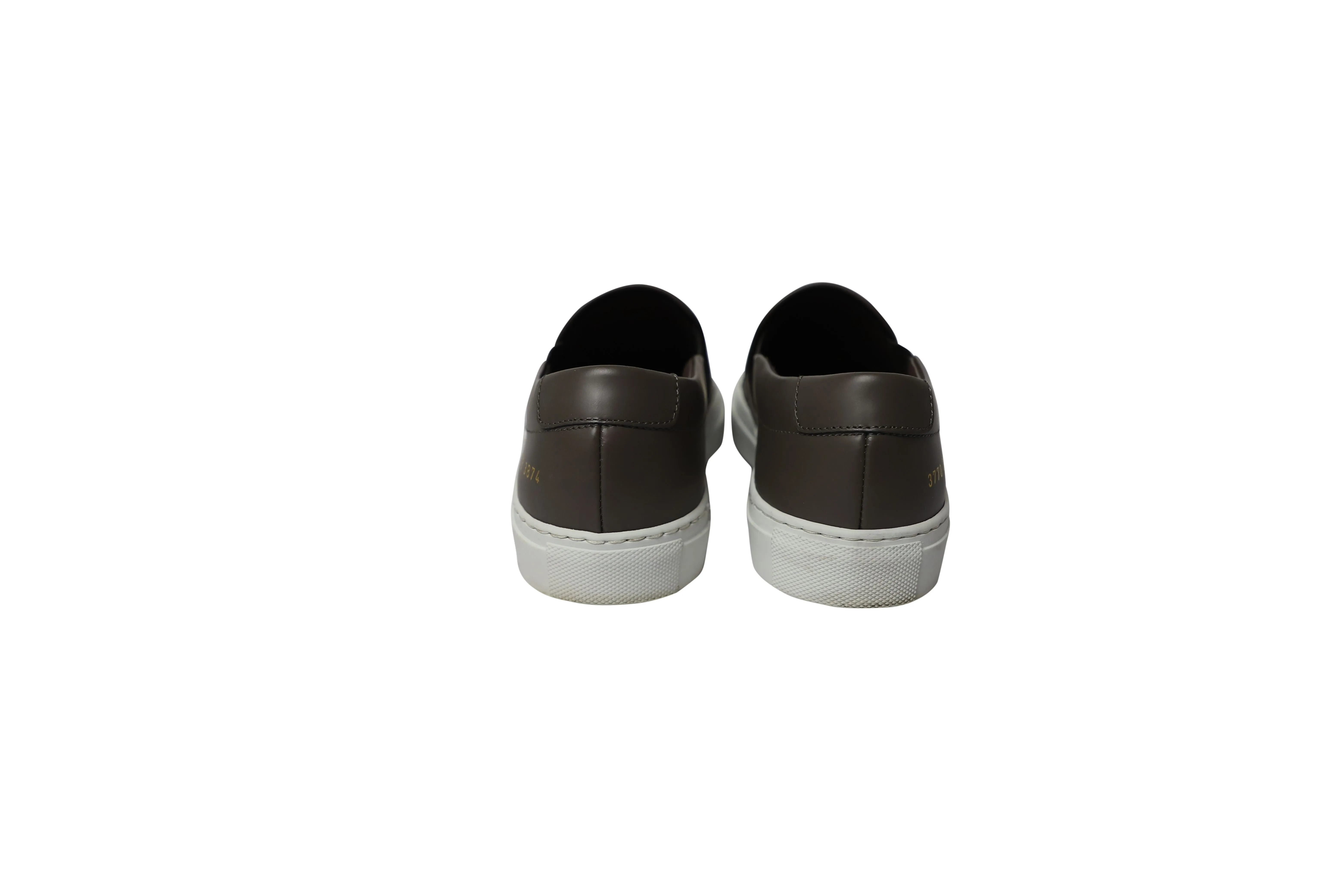 Common Projects Tournament Slip-On Sneakers in Grey Leather