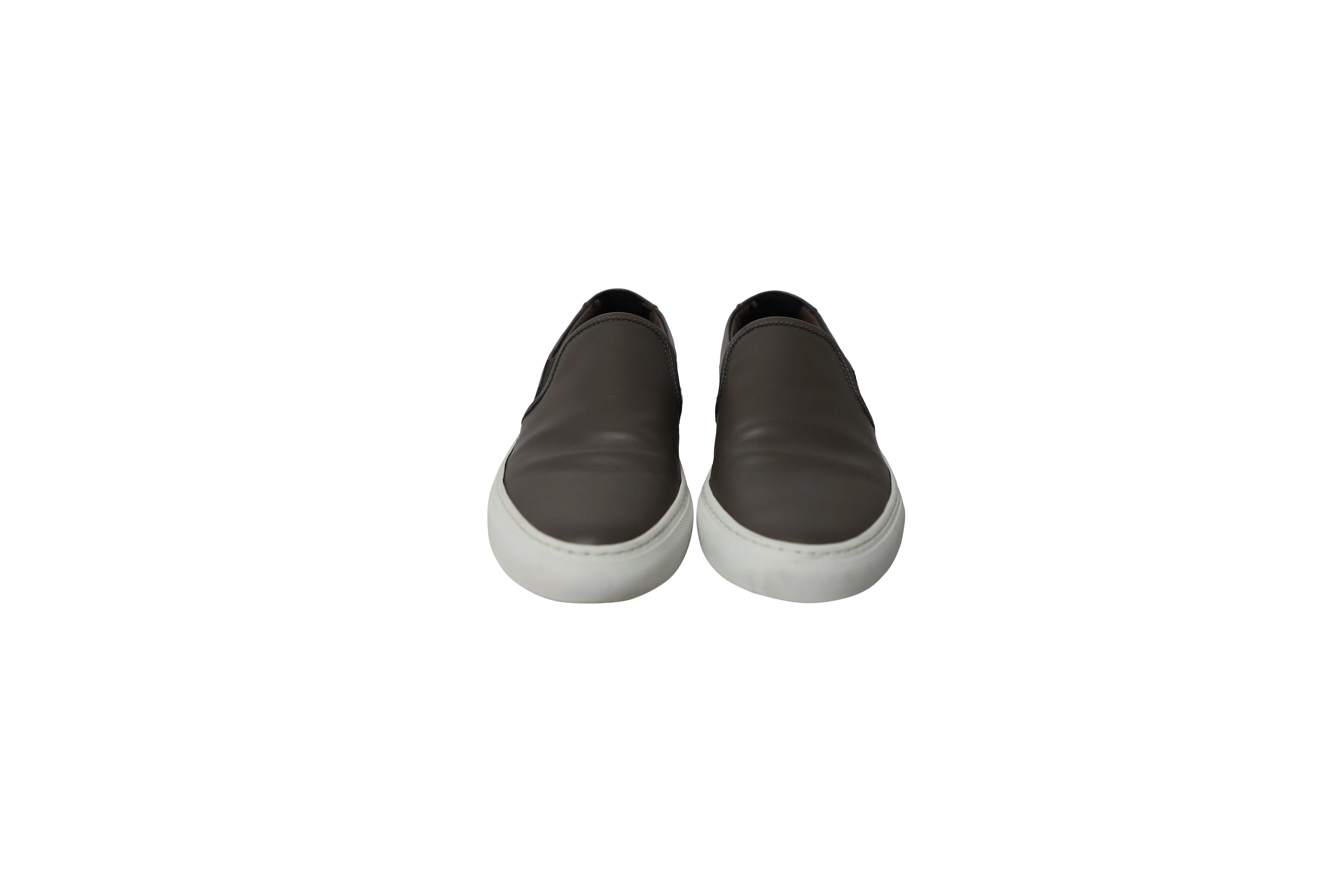 Common Projects Tournament Slip-On Sneakers in Grey Leather
