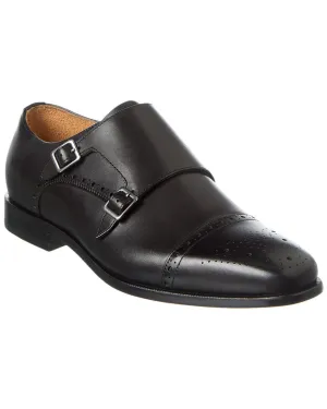 Curatore Cap Toe Double Monk Leather Loafer