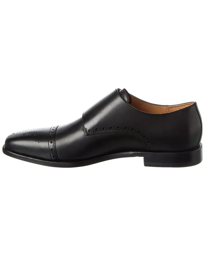 Curatore Cap Toe Double Monk Leather Loafer