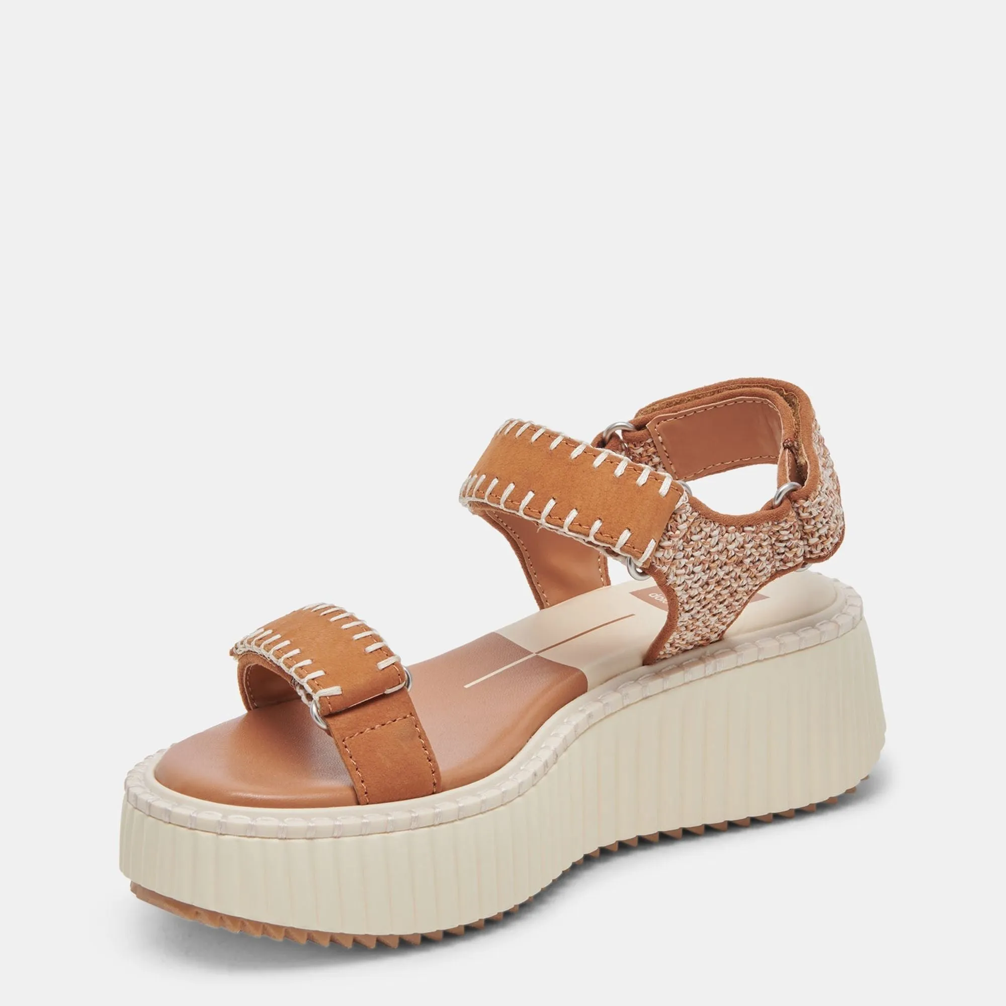 DEBRA SANDALS TAN MULTI NUBUCK