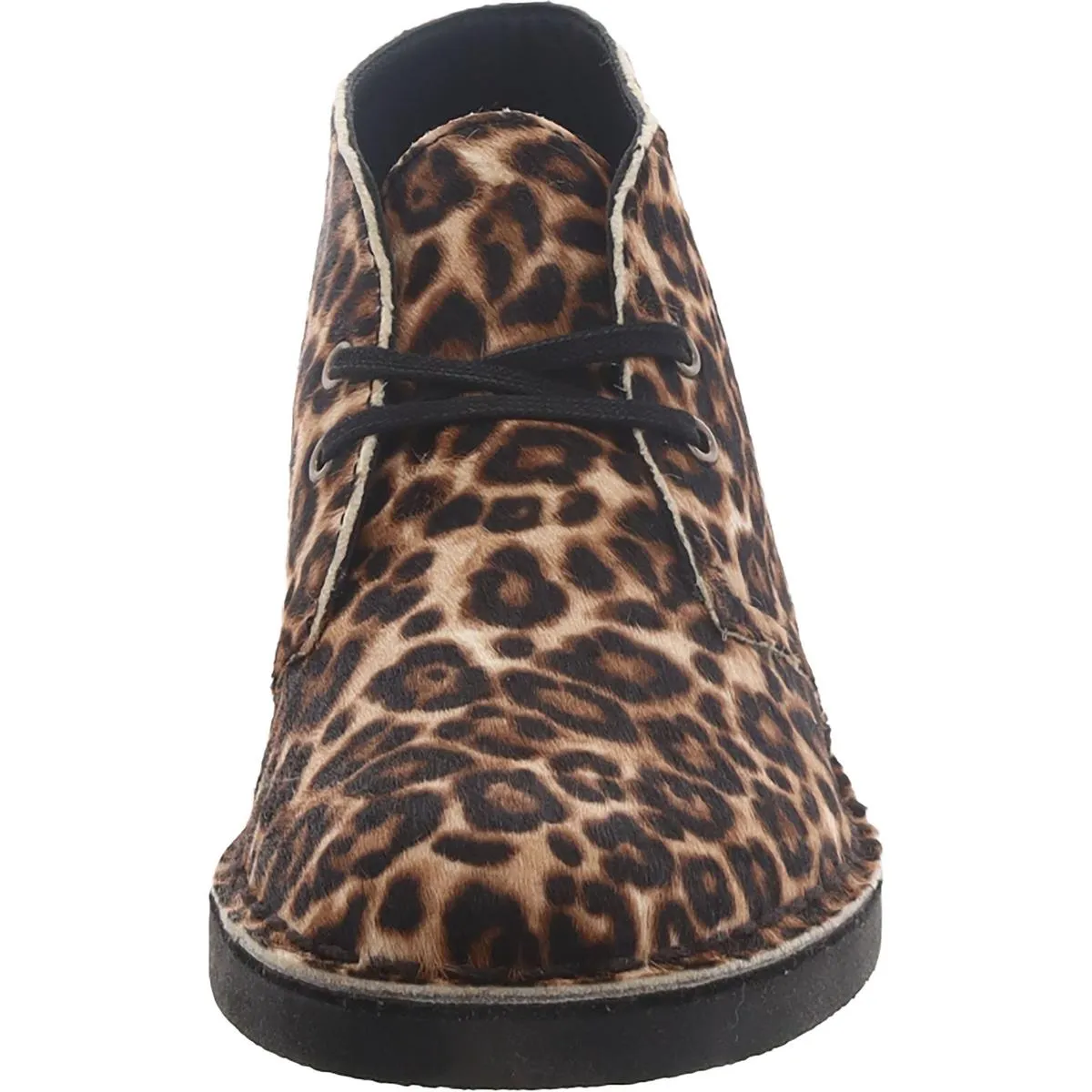 Desert Boot 2 Womens Calf Hair Block Heel Ankle Boots