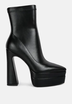 dextra high platform ankle boots