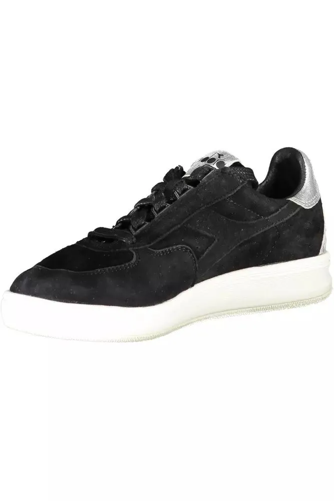 Diadora Elegant  Leather Sneakers with Lace Women's Details