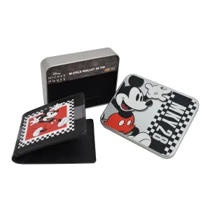 Disney's Mickey Mouse Vintage PRINT Bifold Wallet in a Decorative Tin Case, Multi ecco Shoes