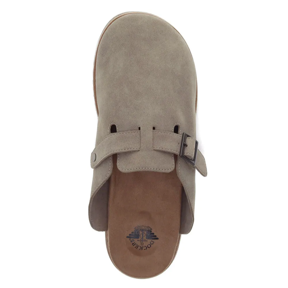 Dockers Mens Bircham Synthetic Suede Casual Slip On Clog Shoe