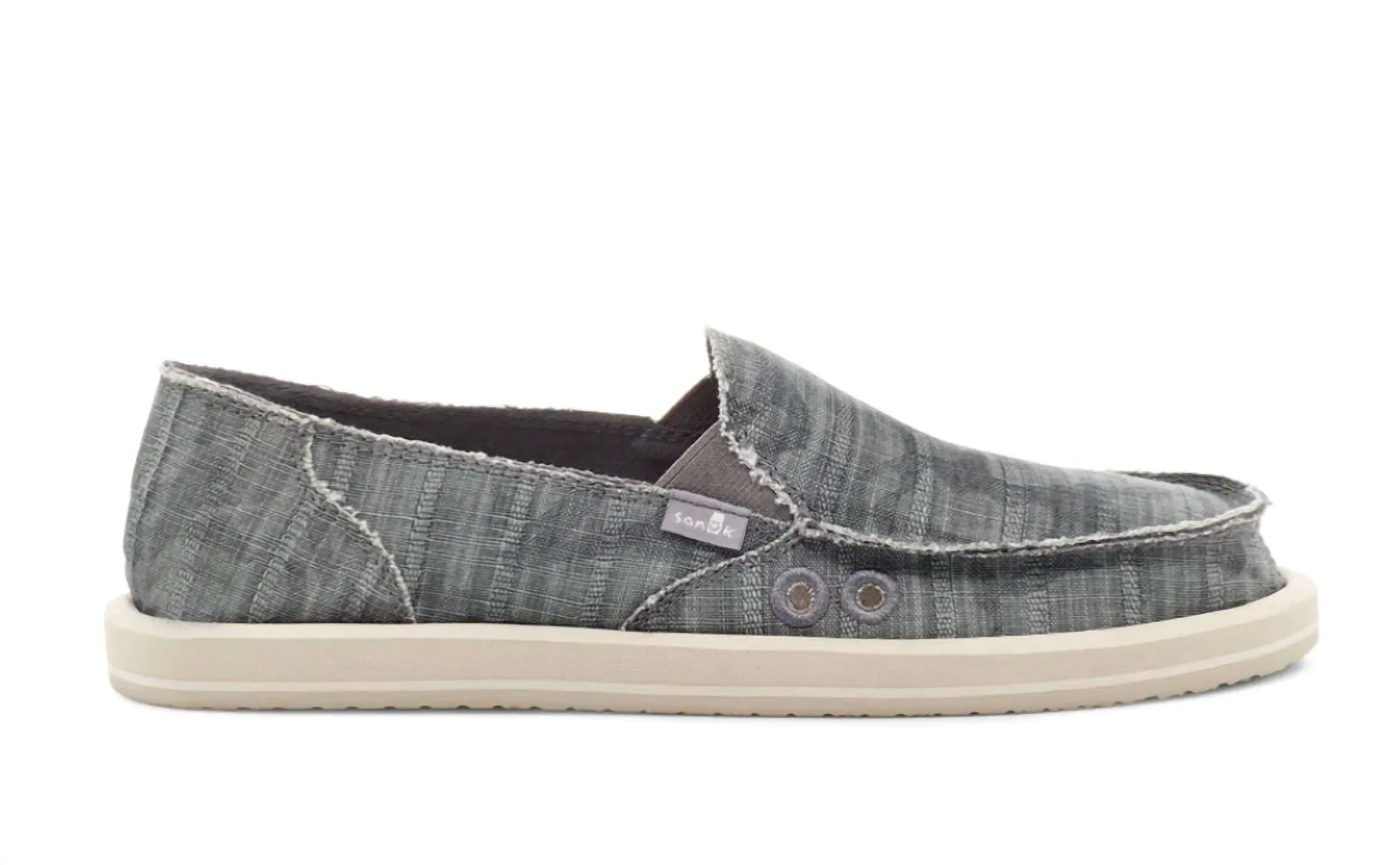 Donna Vintage Loafer In Charcoal/camo