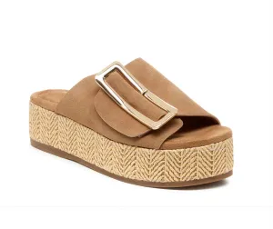 Dover Bison Suede Platform Sandals