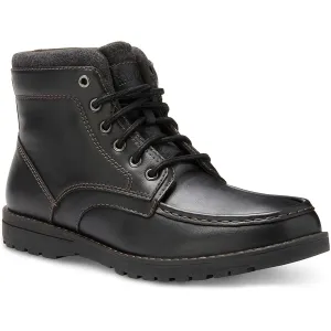 DRAKE Mens Memory Foam Synthetic Combat & Lace-Up Boots